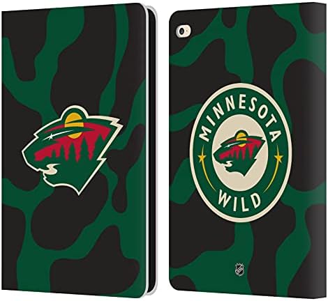 Dizajni za glavu zvanično licencirani NHL kravju uzorak Minnesota Wild Covet Book Court Cover Cover Construible s Apple iPad Air 2