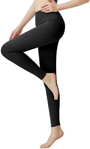 Gdjgta Ženska temmy Kontrola vježbanja s džepovima Visoko struk Atletičke joge hlače i kratke hlače za trčanje, vježbanje planinarenja