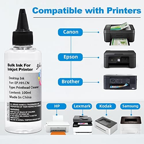Komplet za čišćenje glave štampača kompatibilan za Brother Epson HP Canon mlaznica Inkjet EcoTank Officejet