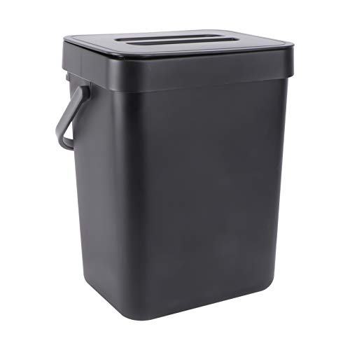 Kanta za kompost 5l viseća kanta za smeće sa poklopcem kuhinjska kanta za smeće sklopiva Mini kanta za smeće za kuhinjski ormarić vrata ormarića za kupatilo kutija za smeće viseća zidna kanta za otpad