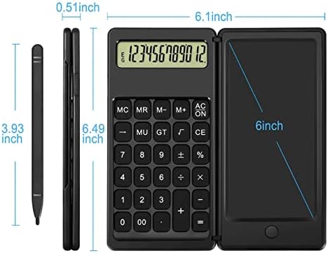 Kvalutni kalkulator sa 6 inčnim LCD tabletom Digitalni jastuk za crtanje Stylus olovka brisanje dugmeta za zaključavanje pametni kalkulator