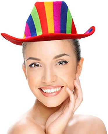 Amosfun klovn šešir zabava Konusni šešir smiješna kapa pokrivala za glavu klovn kostim dodatna oprema rekviziti
