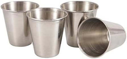 Lioobo Camping krigle od nehrđajućeg čelika Pint čaše: metalske čaše za piće ShatterOn Cup neraskidivi za planinarenje za vanjsko planinarenje Početna 1 Set od nehrđajućeg čelika Kafe kup