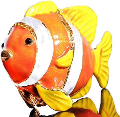 Waltz & F Clownfish šarkeni sanduk BEJEWELL ručno oslikani prsten držač životinja Kolekcionarska konkurica ukras