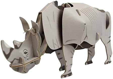 Izgradite vlastiti pokretni bijeli nosorog | Povucite akciju pokreta na kartici | 20 komadni