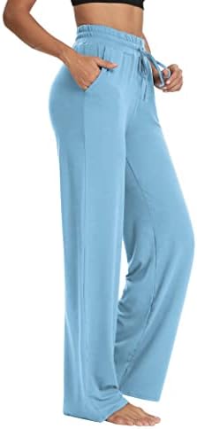 Sarin Mathews ženske joge Duksevi širokim nogom Lounge Pajamas hlače udobne vučne veze Joggers Hlače