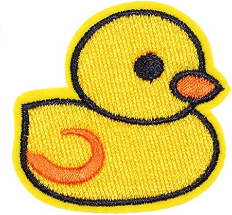 JPT - Žuta pilić patka patka piletina slatka crtani izvezeni aplicirani željezo / šivaju mrlje značke slatko