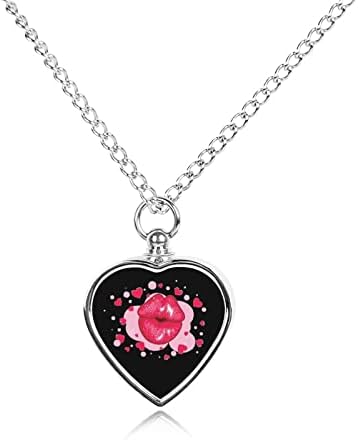 Love-kiss pet urna ogrlica kremiranje srce privjesak spomen uspomena nakit za pse mačke pepeo žene