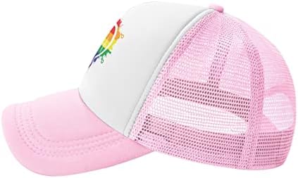 Heartbeat LGBT ponos BESPLATNI Otac zagrljaji pokloni Baseball Cap snapback šešir za muškarce Žene Unisex mrežice