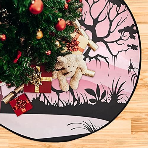 Xigua božićna stabla mat flamingo i tri božićna stabla mat božićne suknje Xmas Kućni ukrasi za zabavu