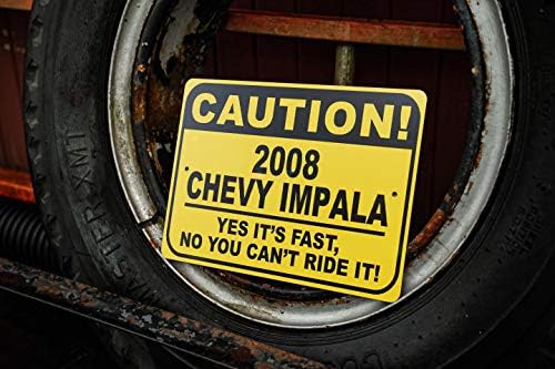 2008 08 Chevy Impala Oprez Brzi auto znak, Metal Novelty Sign, Man Cave Zidni dekor, Garažni znak - 10x14 inča
