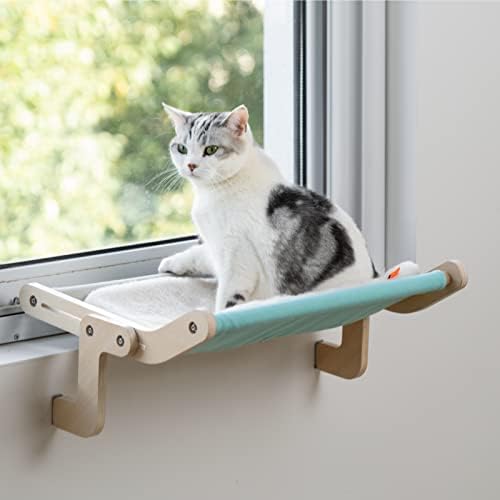 Mačka prozor Perch mačka prozor viseća Sjedalica za zatvorene mačke čvrst podesiv izdržljiv stabilan krevet za mačke koji pruža svestranu uštedu prostora za sunčanje perivo drži do 40 lbs
