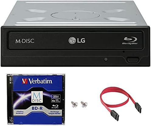 LG WH16NS40 16x Blu-ray BDXL DVD CD Skup pogona sa gorionikom sa besplatnim 25GB M-Disc BD + SATA kabl + montažni vijci