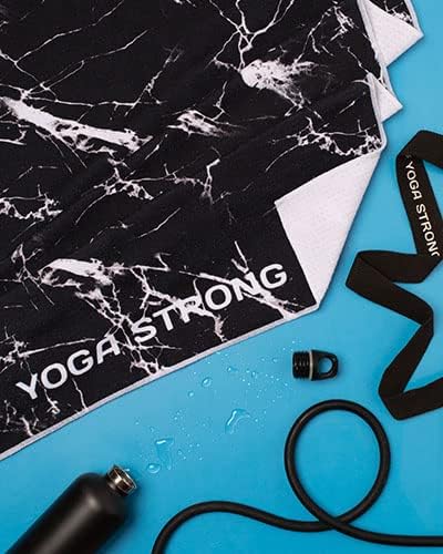 Izrada preduzeća-joga jaki, ručnik protiv klizanja, crni mramor