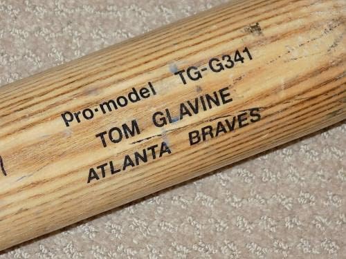 Tom Glavine Glomar Game Rabljena potpisana Bat Atlanta Braves Hof PSA GE 10 - MLB autogradna igra Polovni miševi