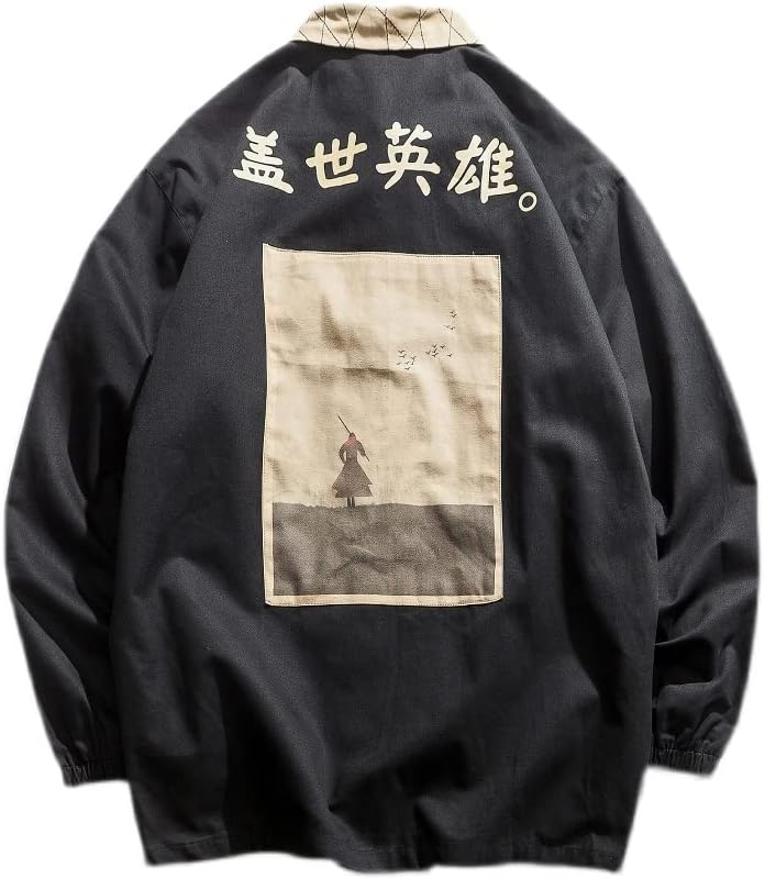 Sunrise Walling Withbreaker Muški dio tiska Lično majica Jesen Japansko kinesko jaknu Muška odjeća