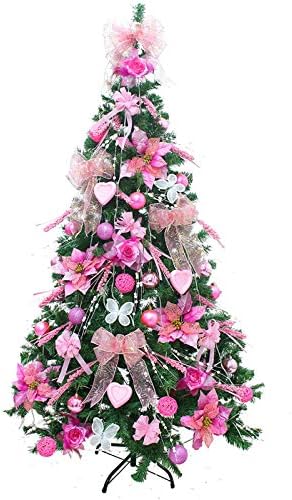 Yumuo umjetno božićno drvce, luksuzni ukrasi za božićne stablo sa metalnim postoljem, za kućni
