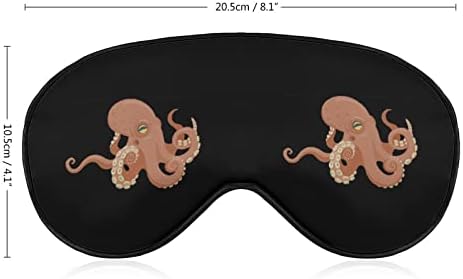 Octopus mekana maska ​​za oči Poklopac efektivnog sjemenja za sjenčanje u udobnoj maski za spavanje s elastičnim