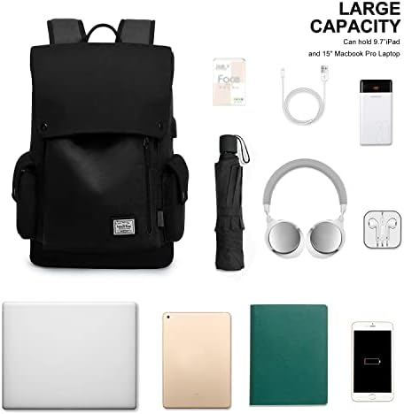 Windtook Travel Laptop ruksak za žene Canvas Daypack College školske torbe za knjige fit za 15