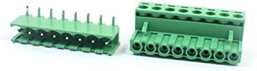 Iivverr 5 kom 5.08 mm Pitch 12-22AWG 8pin 8 pozicija Pluggable tip PCB montažu zelene plastike odvojivi