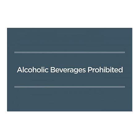 CGSIGNLAB | Alkoholna pića zabranjena - lakična mornarica ​​Prozor Cling | 30 x20