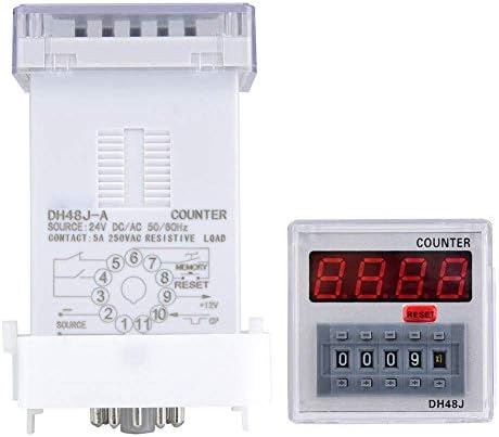 Digitalni brojač, 11 igle LED displej Digitalni kontra kašnjenje Vremenski relej DH48J-a 1-999900