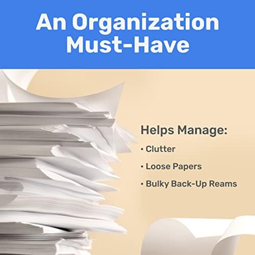 Find it dozator za Ream papir - 16 x 30,5 x 15,5 inča-Copy paper storage držač i organizator - skladište papira za kancelariju i Studio - školski pribor-siva