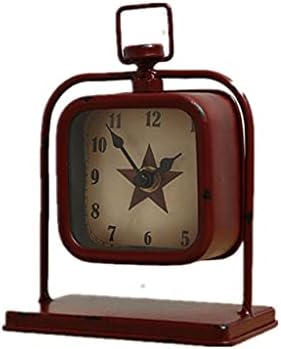 UxZDX Nordic Retro Desk Clock Dekoracija za spavaću sobu Sat satovi MUTE Clors Desktop Dnevni
