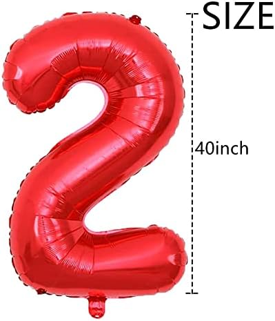 Crveno 28 brojenski baloni 40-inčni baloni Jumbo folije adm balon za dječak djevojke 28. rođendan