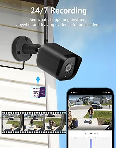 Laview Vanjski sigurnosni fotoaparati 1080p HD, kamere za kućnu sigurnost sa AI ljudskom detekcijom,