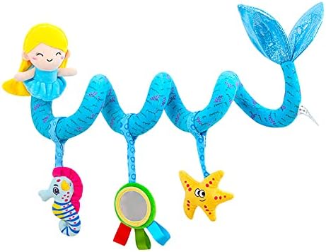 Dječje igračke za autosjedalice za krevetić i kolica sa Škripom i ogledalom