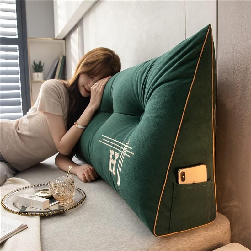 EEBI trokutasti krevet jastuk za naslon za nepokolebljiv velet jastuk meko struk kauč kauč kauč karosevi za