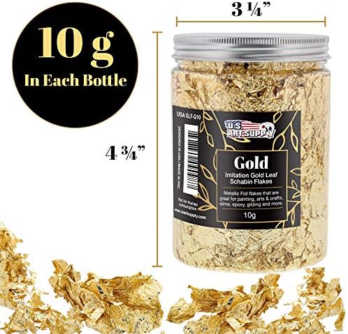 Američka folija Schabin Gilling Gold Leath Funkes - Imitacija zlata u 10 gram boca - Gill Picture
