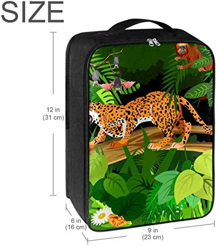 Nanmma Vodootporne prijenosne mrežne torbe za cipele za rezanje leoparda skačući na drveću prtljažnik - Dvoslojni