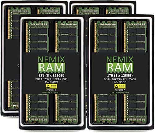 Nemix RAM 1TB DDR4-3200 PC4-25600 ECC RDIMM registrovana Nadogradnja servera za DELL PowerEdge R750XS