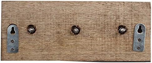 Indijanchelf 2 paketa kuke | Zidne ključeve za ključeve | Višebojni kaput viseći kuke | Wood Wall Haverter | Zidne kuke sa kvadratnom šeširom [10.16 cm]