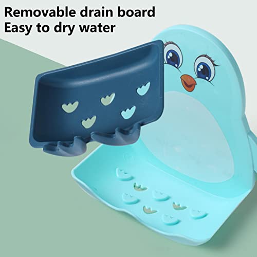 Galandski sapun sa kukom slatka pingvinska zidna sapuna za sapun za sapun od vlage laka instalacija plava