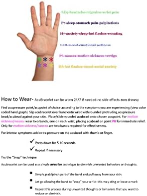 Vodootporna pokreta bolest Anti-mučnine narukvice za ručnike-set od 2 akupresure za vrtoglavicu, jutarnja bolest, autorikljenje i putni stres-prirodno ljekovito