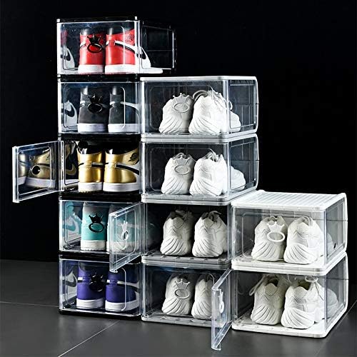 Anncus zadebljana prozirna plastična kutija za cipele odvojiva sklopiva kutija za obuću za pohranu opreme za prašinu otporna na cipele -