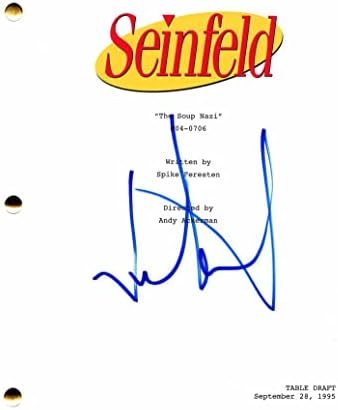 Jason Alexander potpisao Autogram Seinfeld Soup Naci Full Epizode - Vrlo rijetko George Costanza u Seinfeld Co-udring Jerry Seinfeld, Julia Louis-Dreyfus & Michael Richards - Stvoreno od Larry David