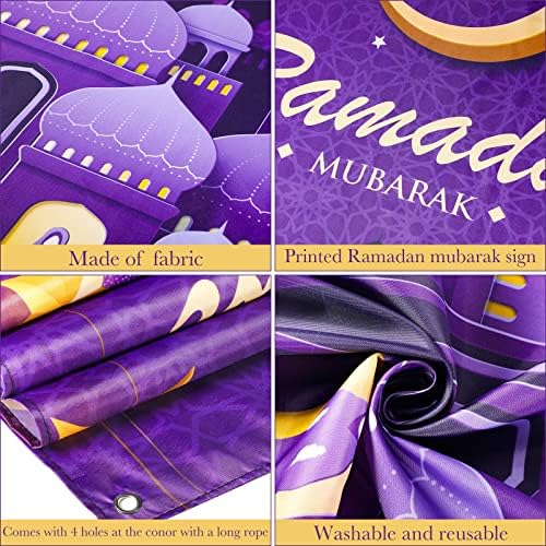 Ramazan Mubarak dekoracije vrata Banner Eid Mubarak poklopac vrata tkanina Ramazan Mubarak pozadina