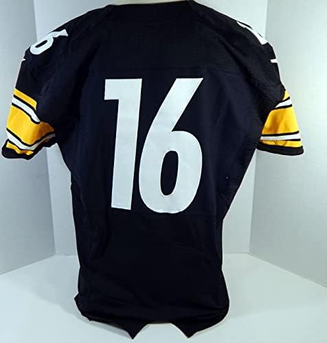 2012 Pittsburgh Steelers # 16 Igra izdana Black Jersey 48 DP21246 - Neintred NFL igra Rabljeni dresovi