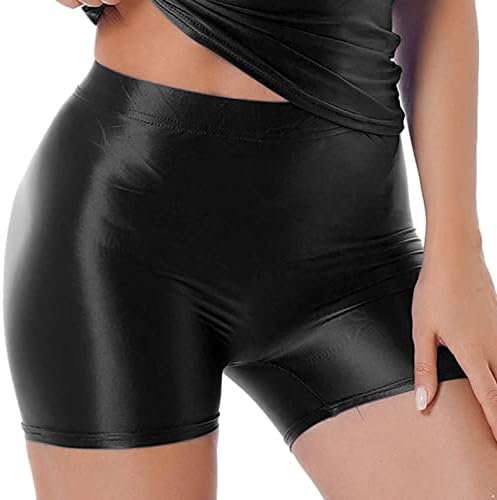 Yizyif ženska ulja sjajna sredstva za vježbanje visokih struka Hlatke za gvožde Plesne vruće hlače Bikinis