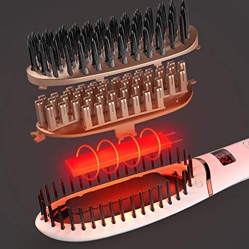 Xunmaifxi safecthair ispravljač keramički LED displej anion ravna češa za kosu električna kosa ravnopravnahomogena toplota