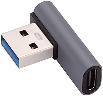 NFHK USB-C Tip C Ženski niski profil 90 stupnjeva lijevo nagnuto za USB 3.0 A muški adapter za prijenosnu