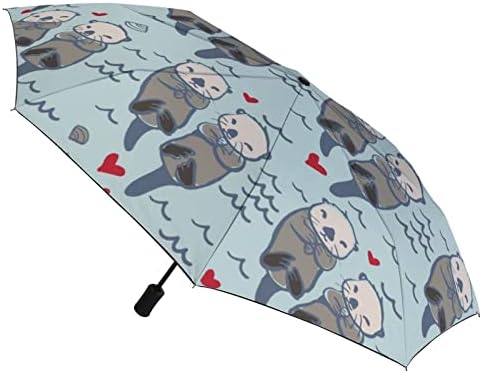 Slatka Vidra Love travel Umbrella Windproof 3 Folds Auto Open Close Folding Umbrella za muškarce