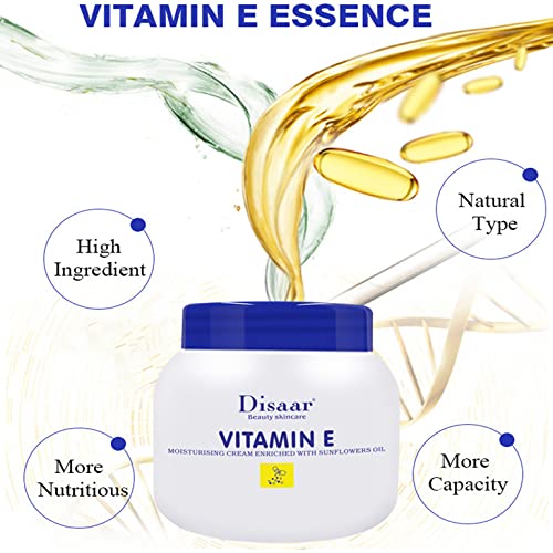 DISAAR Beauty Vitamin E hidratantna krema za popravak Suncokreti ulje Smooth omekšajte hidrate 250ml