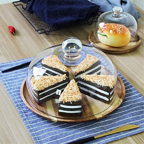 Europska torta YYDD sa kupolom, nosači kolača drveni disk sa staklenim poklopcem, obiteljski nosač