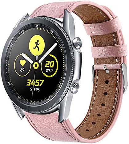 Kompatibilan sa Samsung Galaxy Watch 3 41 45mm opsega / Galaxy Watch 46mm trake, 20 i 22mm Brzo puštanje meka kožnih remena za Galaxy Watch 3