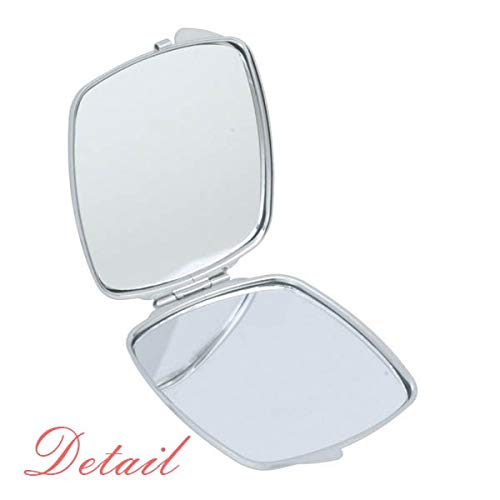JapanFan ostavlja ručno ukrašeno ogledalo prijenosni kompaktni džepni Makeup dvostrano staklo